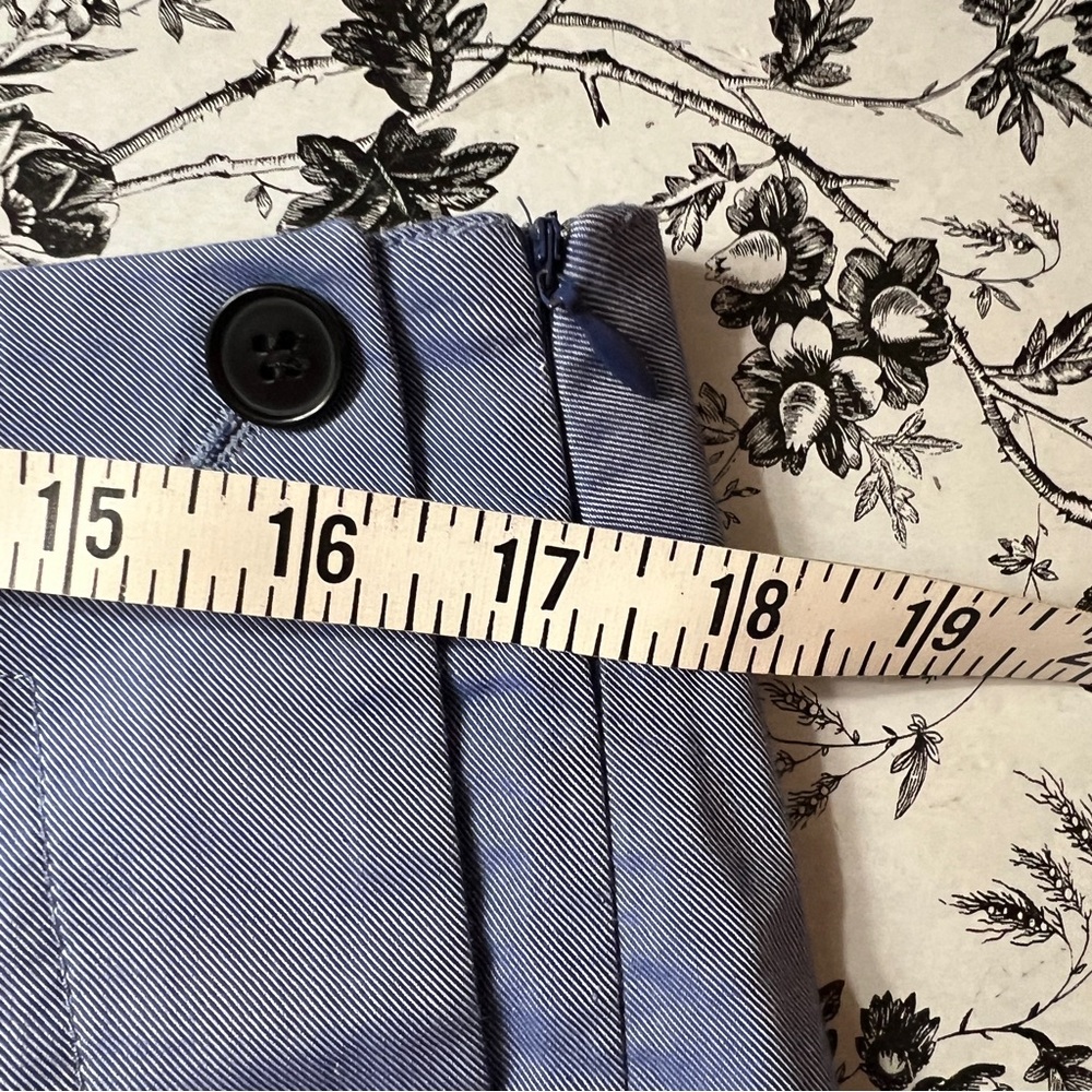 Faonnable Sky Blue Multi- Button Front Pants - image 8